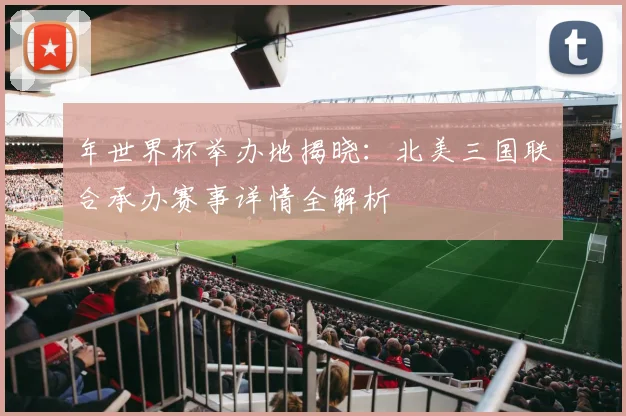 年世界杯举办地揭晓：北美三国联合承办赛事详情全解析